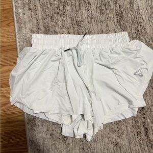 White Women's Athletic Shorts